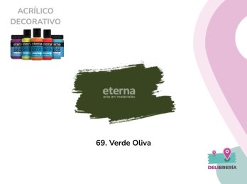 ACRILICO DECORATIVO ETERNA 50 ML 069-VERDE OLIVA