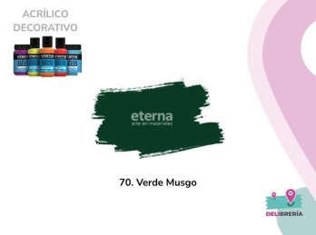 ACRILICO DECORATIVO ETERNA 50 ML 070-VERDE MUSGO
