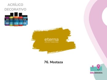 ACRILICO DECORATIVO ETERNA 50 ML 076-MOSTAZA