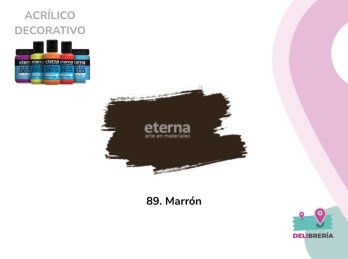 ACRILICO DECORATIVO ETERNA 50 ML 089-MARRON AFRICANO