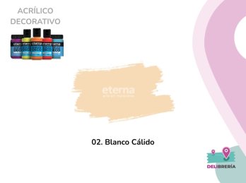 ACRILICO DECORATIVO ETERNA 250 ML 02-BLANCO CALIDO