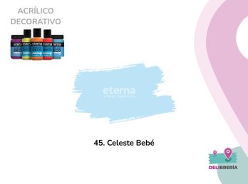 ACRILICO DECORATIVO ETERNA 250 ML 45- CELESTE BEBE