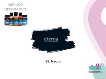 ACRILICO DECORATIVO ETERNA 250 ML 99-NEGRO