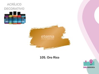 ACRILICO DECORATIVO ETERNA 250 ML 105-ORO RICO