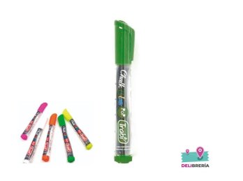 MARCADOR TRABI POP TIZA 6M VERDE