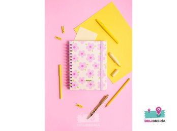 CUADERNO MI PUNTO CERO A5 BASE FLORES CUTE
