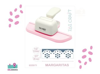 PERFORADORA ARTISTICA DE GUARDAS JUMBO MARGARITAS IBICRAFT