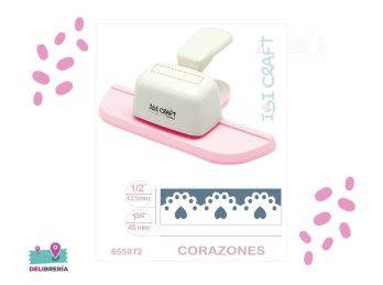 PERFORADORA ARTISTICA DE GUARDAS JUMBO CORAZONES IBICRAFT