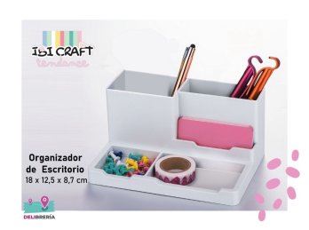 ORGANIZADOR DE ESCRITORIO BLANCO IBICRAFT