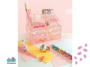 ORGANIZADOR DE ESCRITORIO CRAFTER ROSA CRISTAL IBICRAFT
