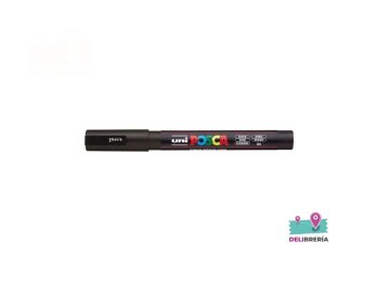 MARCADOR UNI-POSCA 3M 1,5 MM PUNTA CÓNICA NEGRO