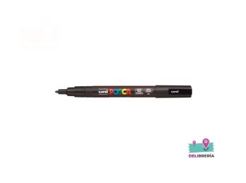 MARCADOR UNI-POSCA 3M 1,5 MM PUNTA CÓNICA NEGRO