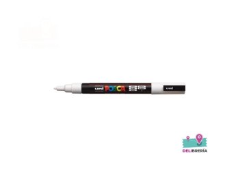 MARCADOR UNI-POSCA 3M 1,5 MM PUNTA CÓNICA BLANCO