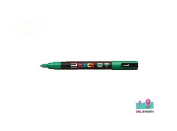 MARCADOR UNI-POSCA 3M 1,5 MM PUNTA CÓNICA VERDE