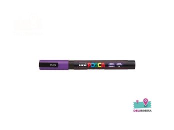 MARCADOR UNI-POSCA 3M 1,5 MM PUNTA CÓNICA VIOLETA