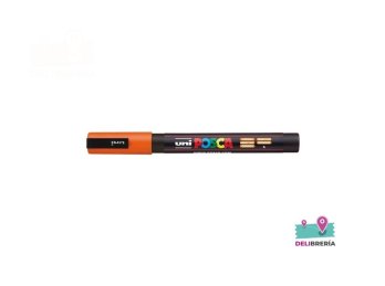 MARCADOR UNI-POSCA 3M 1,5 MM PUNTA CÓNICA NARANJA