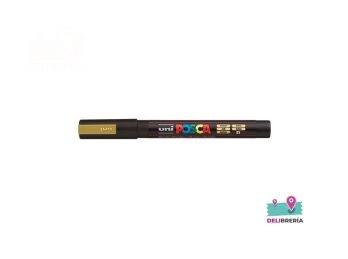 MARCADOR UNI-POSCA 3M 1,5 MM PUNTA CÓNICA ORO