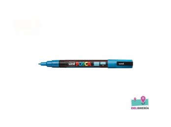 MARCADOR UNI-POSCA 3M 1,5 MM PUNTA CÓNICA CELESTE