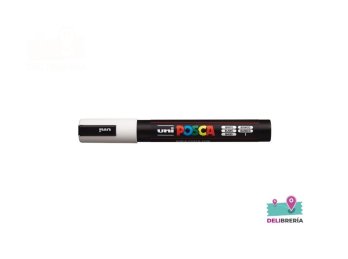 MARCADOR UNI-POSCA 5M 2,5 MM PUNTA CÓNICA BLANCO