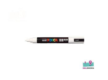 MARCADOR UNI-POSCA 5M 2,5 MM PUNTA CÓNICA BLANCO