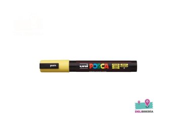 MARCADOR UNI-POSCA 5M 2,5 MM PUNTA CÓNICA AMARILLO