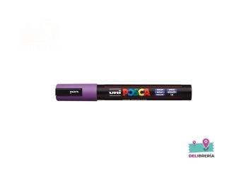 MARCADOR UNI-POSCA 5M 2,5 MM PUNTA CÓNICA VIOLETA