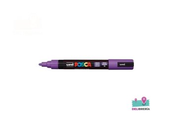 MARCADOR UNI-POSCA 5M 2,5 MM PUNTA CÓNICA VIOLETA