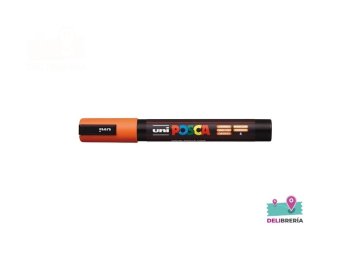 MARCADOR UNI-POSCA 5M 2,5 MM PUNTA CÓNICA NARANJA