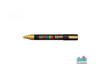 MARCADOR UNI-POSCA 5M 2,5 MM PUNTA CÓNICA ORO
