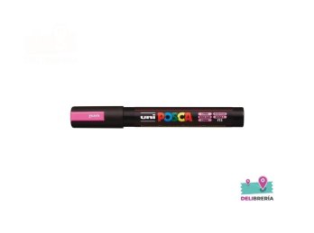 MARCADOR UNI-POSCA 5M 2,5 MM PUNTA CÓNICA ROSA FLUO