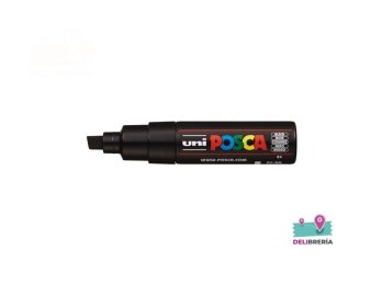 MARCADOR UNI-POSCA 8K 5,5 MM PUNTA BISEL NEGRO