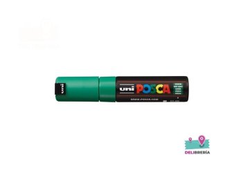 MARCADOR UNI-POSCA 8K 5,5 MM PUNTA BISEL VERDE