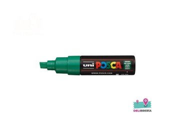 MARCADOR UNI-POSCA 8K 5,5 MM PUNTA BISEL VERDE