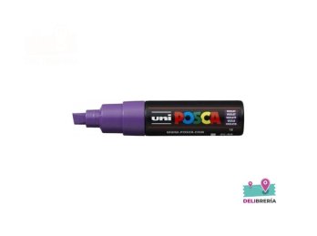 MARCADOR UNI-POSCA 8K 5,5 MM PUNTA BISEL  VIOLETA 