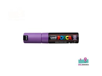 MARCADOR UNI-POSCA 8K 5,5 MM PUNTA BISEL  VIOLETA 