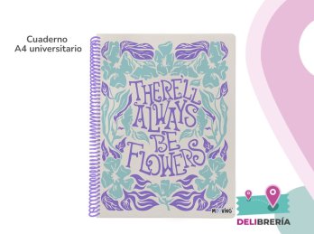 CUADERNO 29,7 MOOVING TAPA SEMIRÍGIDA D 80 HOJAS RAYADO MYSTIC