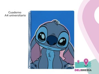CUADERNO 29,7 MOOVING TAPA SEMIRÍGIDA D 80 HOJAS RAYADO STITCH