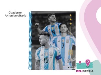 CUADERNO 29,7 MOOVING TAPA SEMIRÍGIDA D 80 HOJAS RAYADO AFA