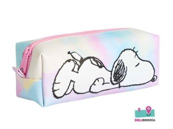 CARTUCHERA RECTANGULAR MOOVING SNOOPY