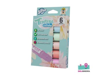 TEMPERA SOLIDA PASTEL X 6