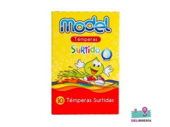 TEMPERA MODEL 8 CC 10 UNID SURTIDO
