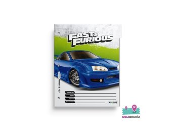 SEPARADOR MATERIA CARTA RAPIDO Y FURIOSO