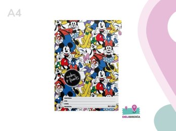 SEPARADOR MATERIA MOOVING A4 MICKEY AND FRIENDS