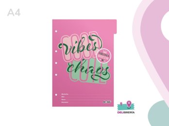 SEPARADOR MATERIA MOOVING A4 PINK