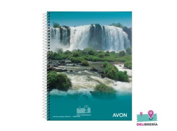 CUADERNO 16 X 21 AVON 84 HS CUADRICULADO ESPIRAL