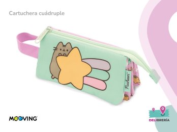 CARTUCHERA CUÁDRUPLE MOOVING PUSHEEN