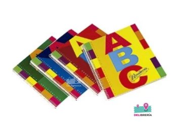 CUADERNO 21 X 27 RIVADAVIA ABC 60 HS CUADRICULADO ESPIRAL TAPA DURA