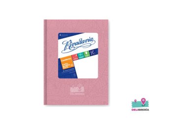CUADERNO 19 X 23,5 RIVADAVIA ABC ARAÑA ROSA 98 HOJAS RAYADO COSIDO TAPA DURA