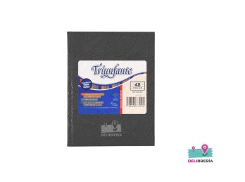 CUADERNO TRIUNFANTE 16X21 X 50 HJS NEGRO