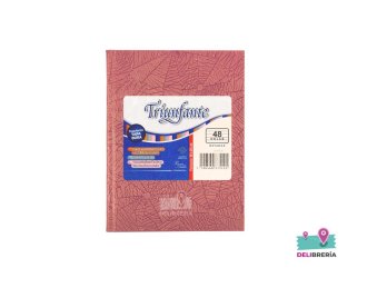 CUADERNO TRIUNFANTE 16X21 X 50 HJS BORDO
